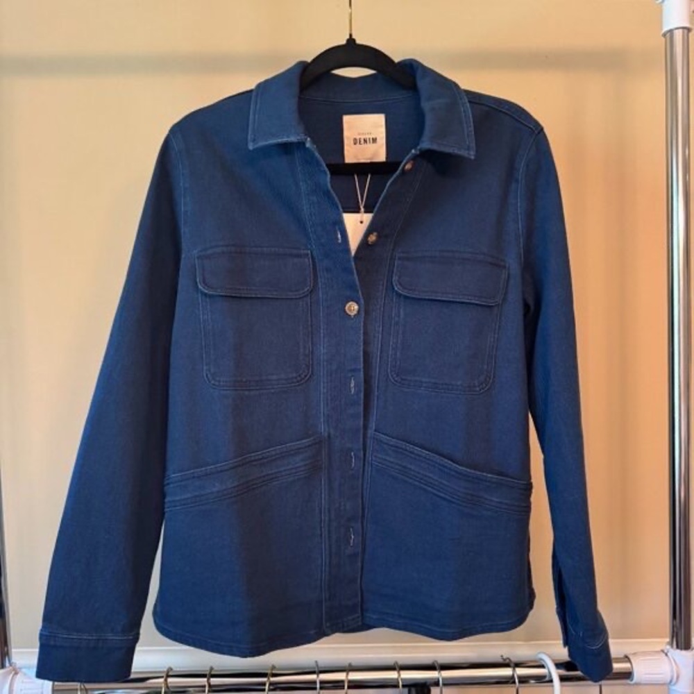 Sezane Willa Jacket Indigo - Size M - Picture 2 of 4